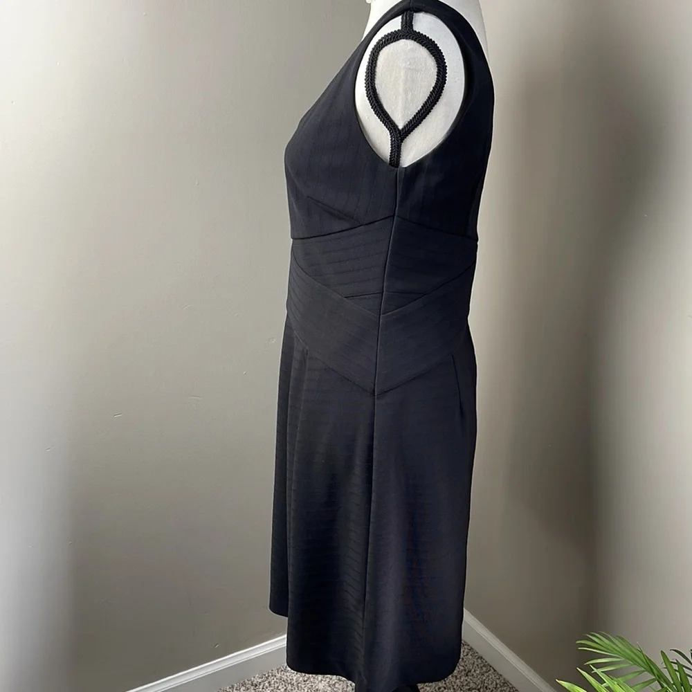 Ann Taylor Bandage Wrap Ribbed Tank Style  Little Black Dress  Size 8